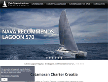 Tablet Screenshot of catamaran-charter-croatia.com